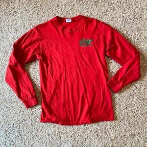 Red Memphis Corky's BBQ LS T-shirt